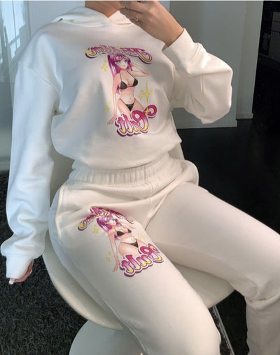 Printed new sports casual suit