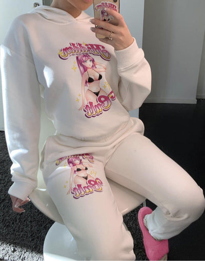 Printed new sports casual suit