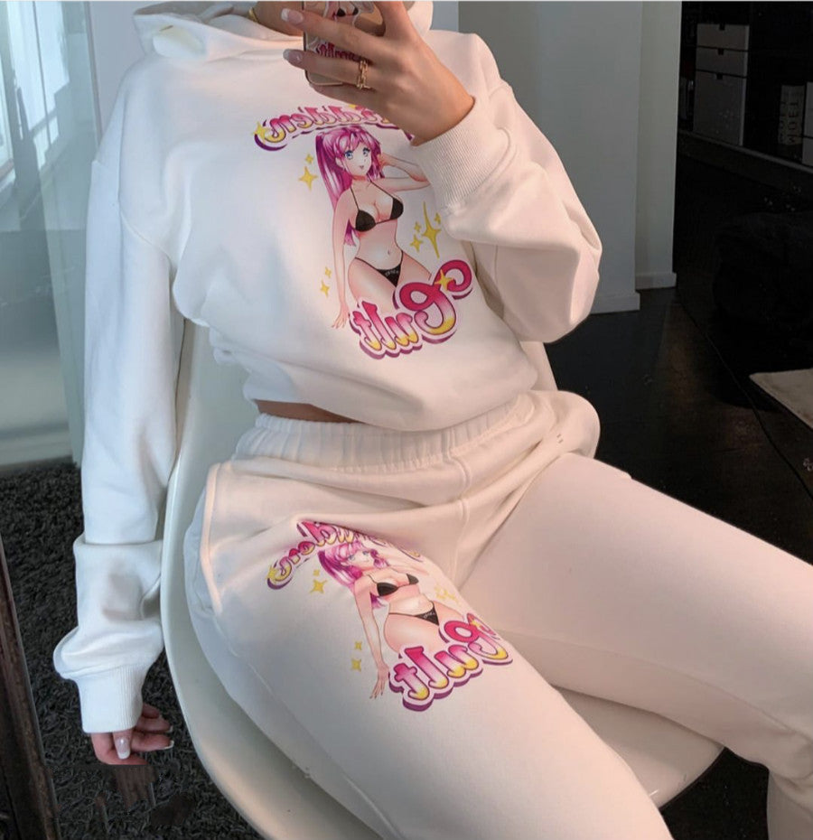 Printed new sports casual suit
